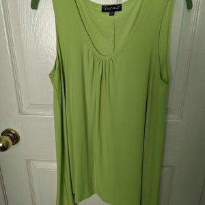 Woven Knit Asymmetric Tank